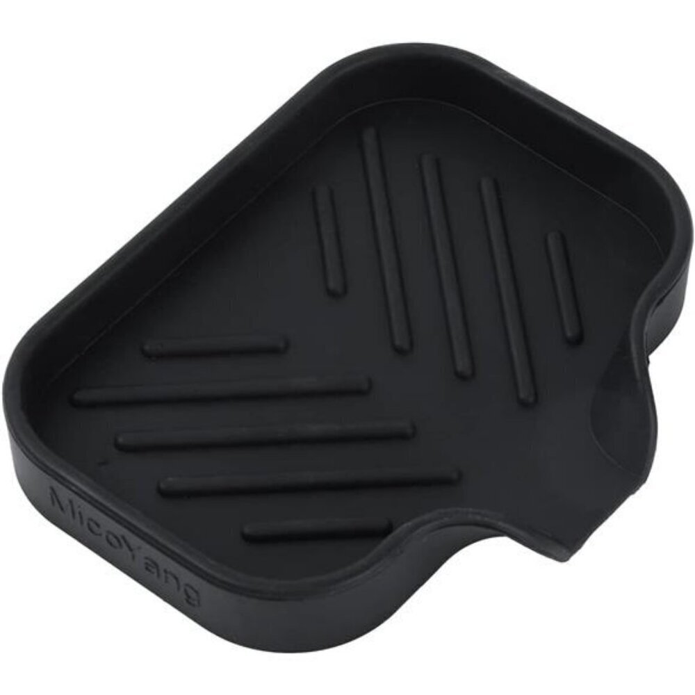 Silicone Soap Dish with Drain Spout Sink Organizer Sponge Holder for Kitchen Bat